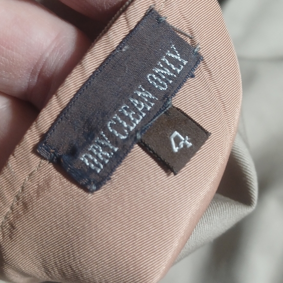 Womens vintage Cesarani houndstooth fabric Trench Coat size large - Picture 5 of 8